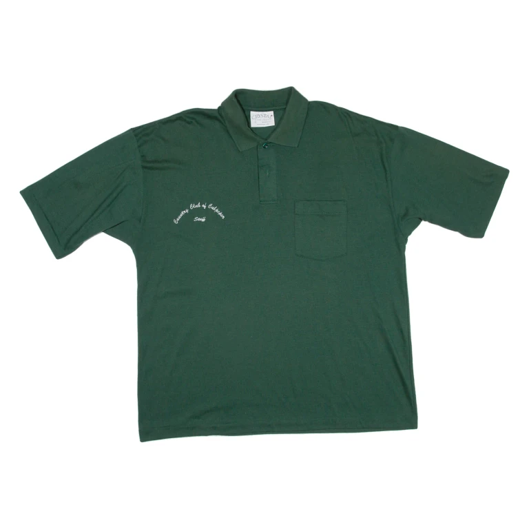 CRYSTAL Mens Polo Shirt Green XL