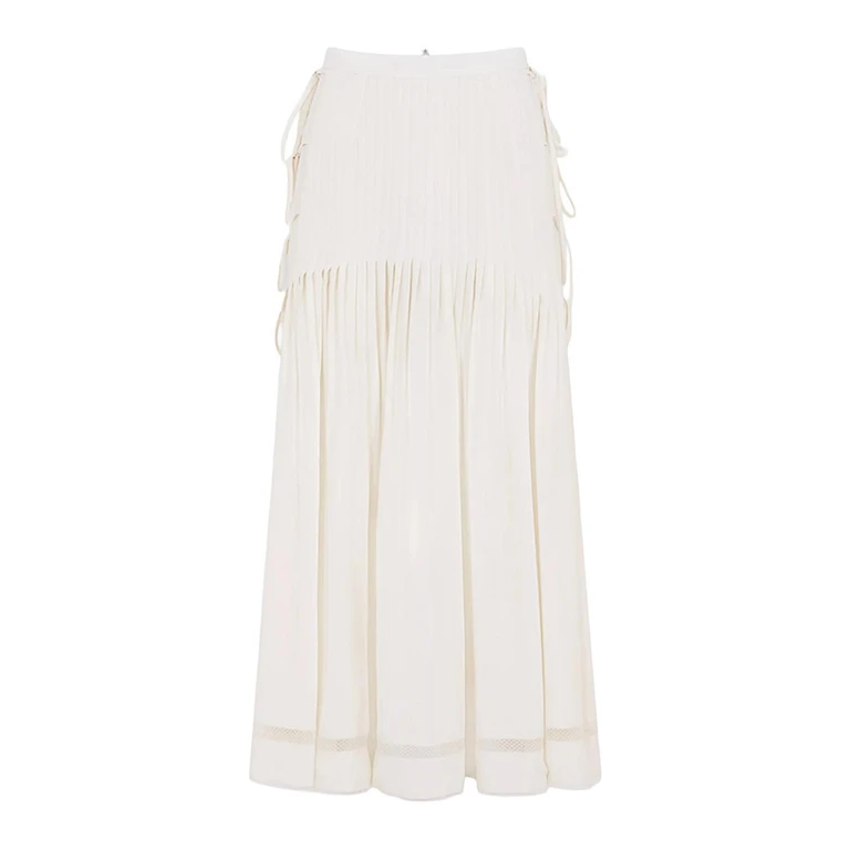 Rabanne Jupe Longue - Blanc (26ECJU191AC0028P107)