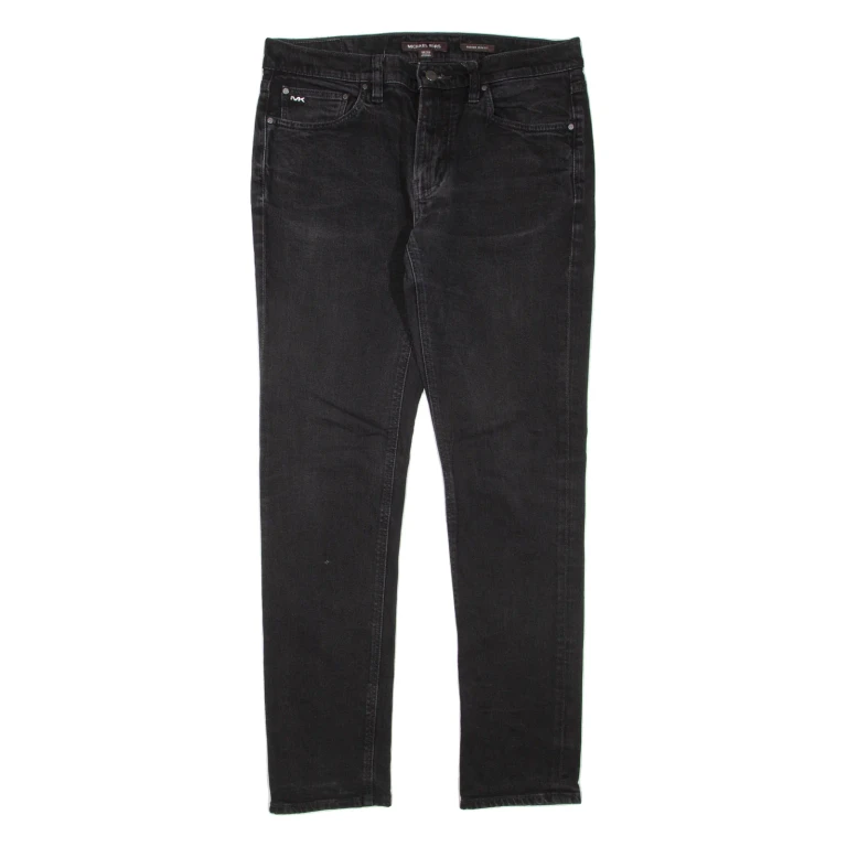 MICHAEL KORS Parker Womens Jeans Black Slim Tapered W32 L32