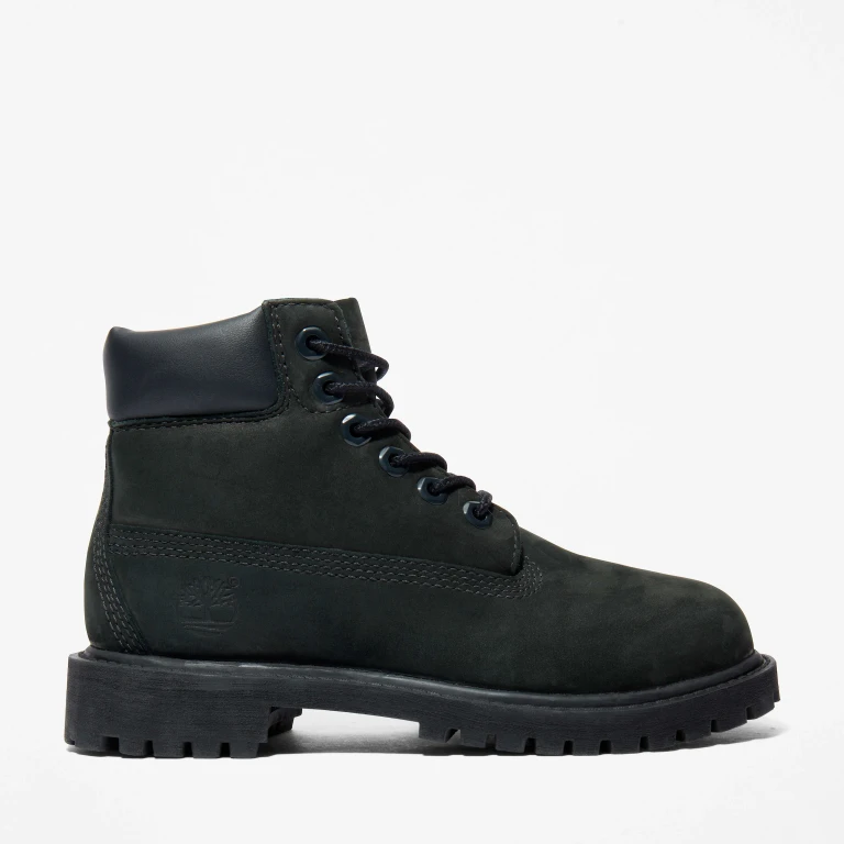 Preschool 6" Premium Boot 'Black Nubuck Little Kids' Boots