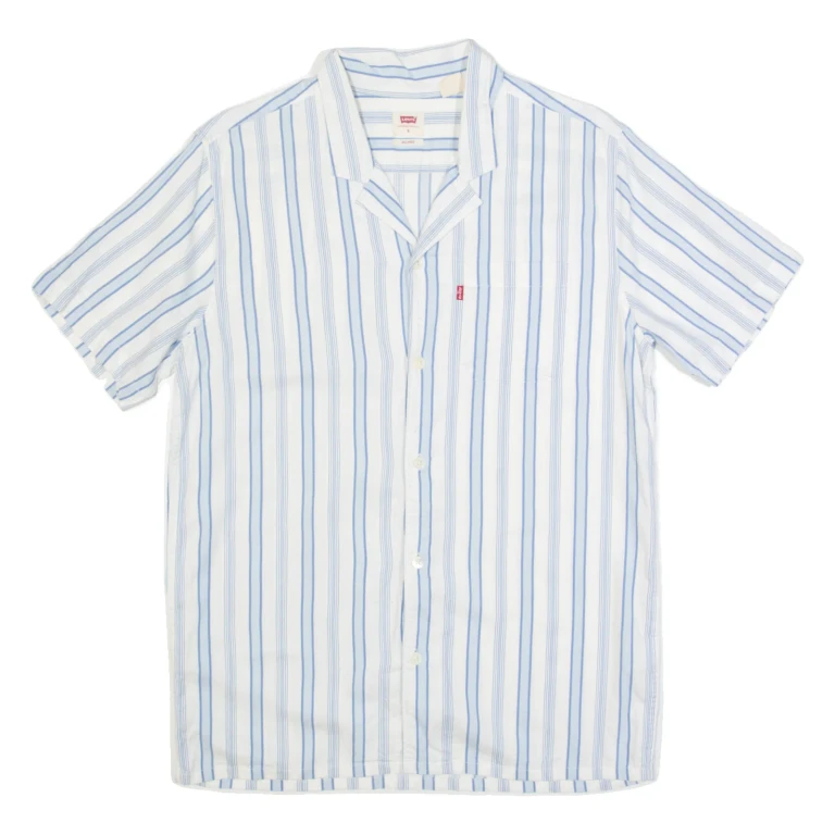 LEVI'S Relaxed Mens Shirt Blue Striped S