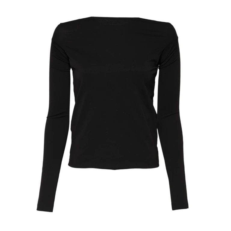 Black Wool Shrug Crew Neck Pullover Sweater Acrylic Alpaca Clothing - Women
