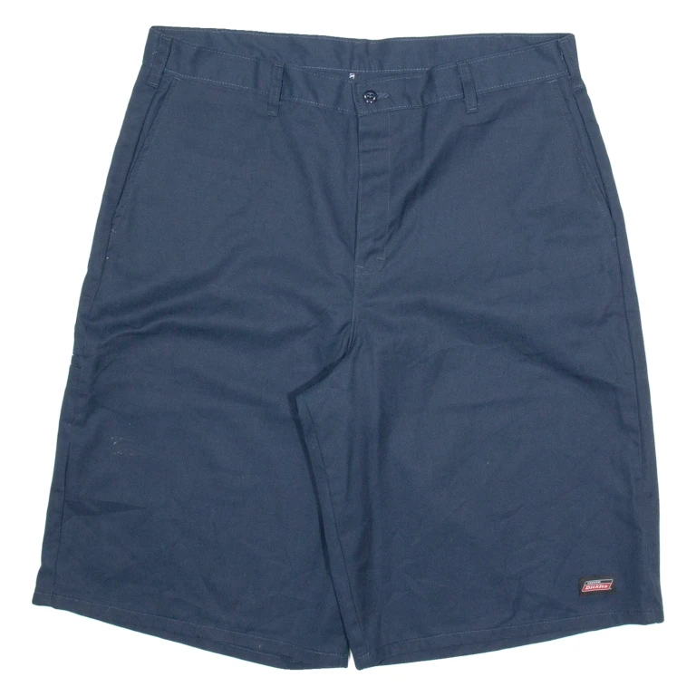 DICKIES Mens Workwear Shorts Blue Relaxed 2XL W41