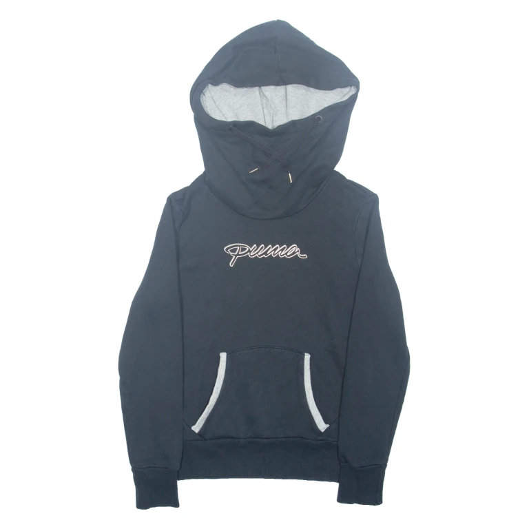 PUMA Womens Black Hoodie UK 12