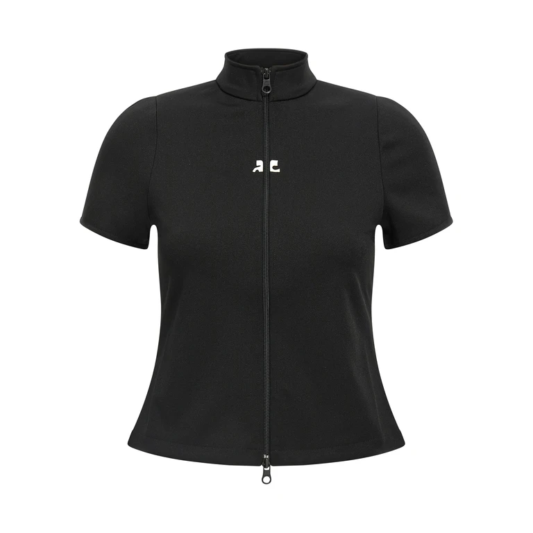 Black Polyester Top - Women