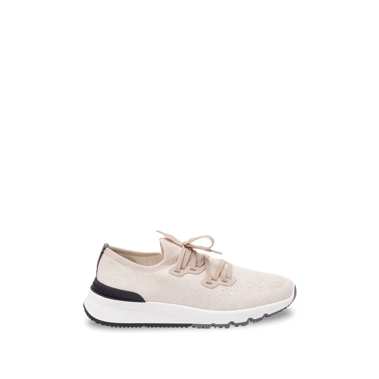 Brunello Cucinelli Cotton Knit Sneakers