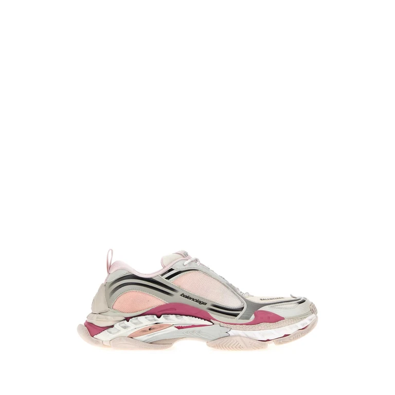 Balenciaga Multicolor Fabric And Rubber Triple S.2 Sneakers Gradientpurple - Women
