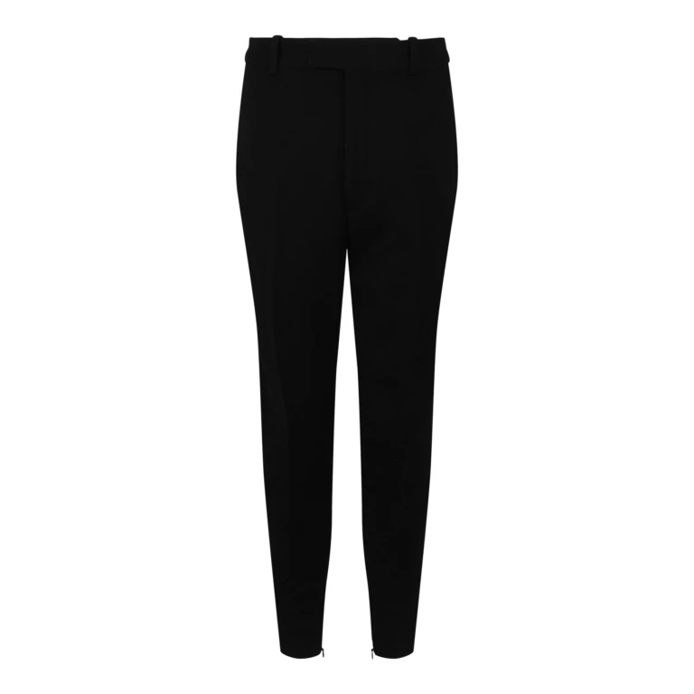 Zip-Detail Tailored Trousers