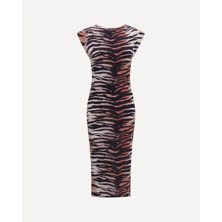 PINKO Tiger-Print Kleid Damen XS