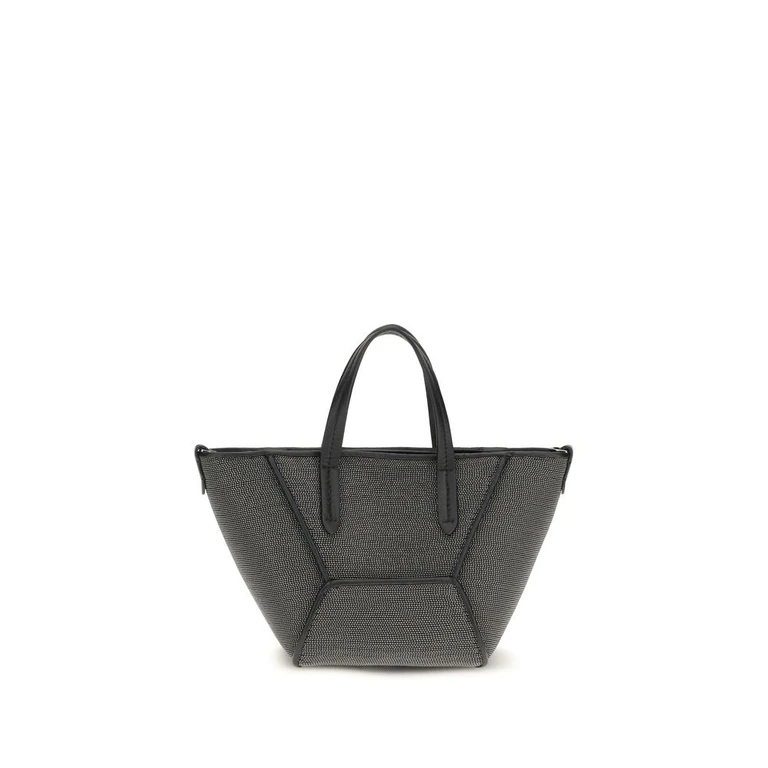 Brunello Cucinelli Black Calf Leather Bos Taurus Shoulder Bag - Women