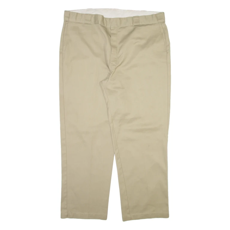 DICKIES Mens Trousers Beige Relaxed Straight W42 L30