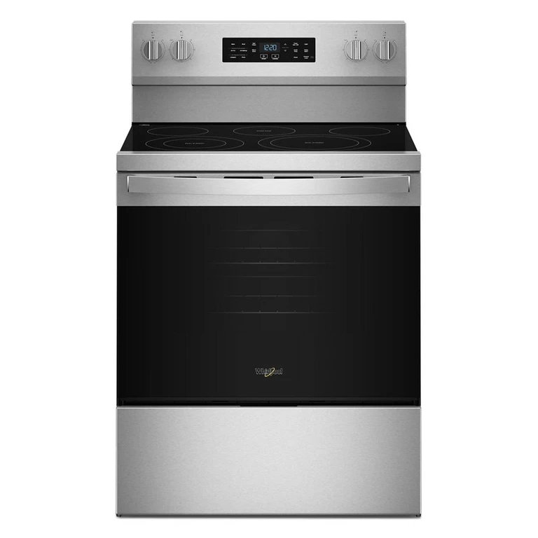30 in. Energy Star Electric Range with Air Cooking Technology and No Preheat Air Fry in Black 30 in. WFES5730SV