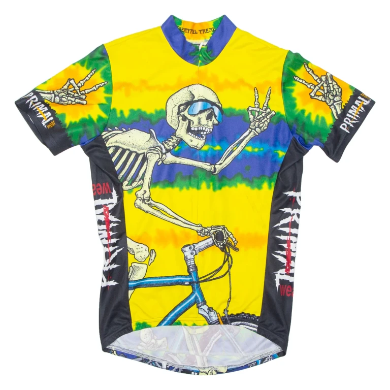 Cycling Mens Jersey Yellow 1/2 Zip S