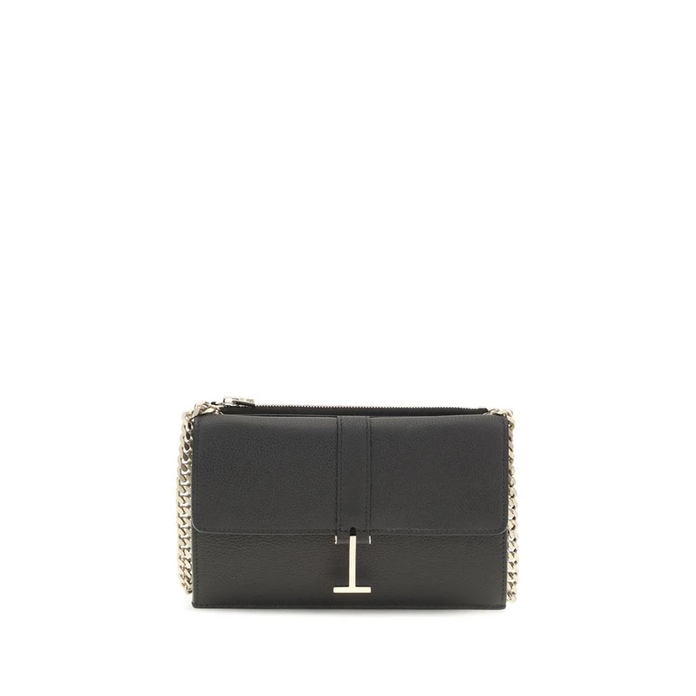 Tom Ford Black Calf Leather Bos Taurus Shoulder Bag - Women
