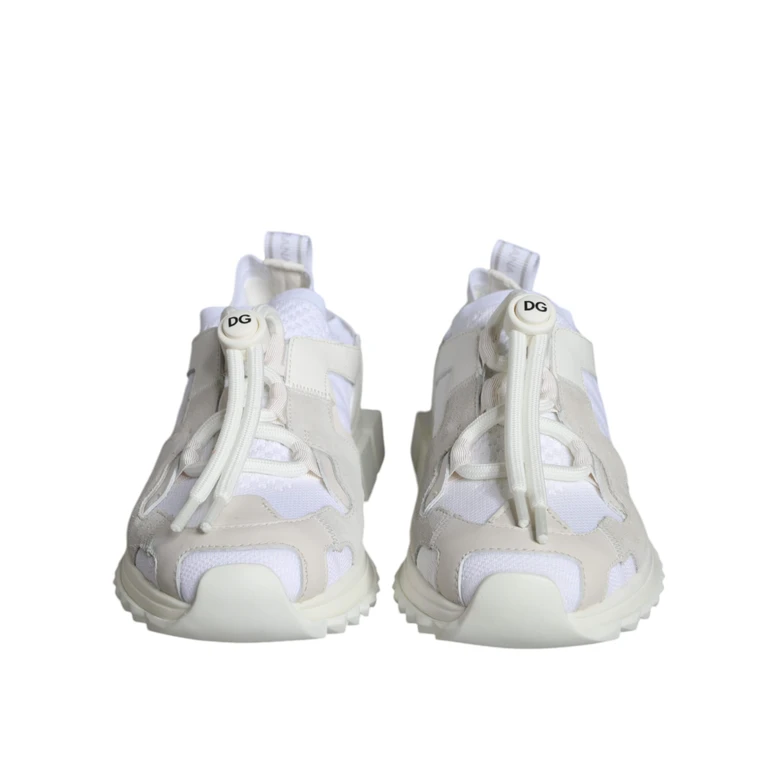 Dolce & Gabbana White Mesh Sorrento Trekking Sneakers Shoes - Women