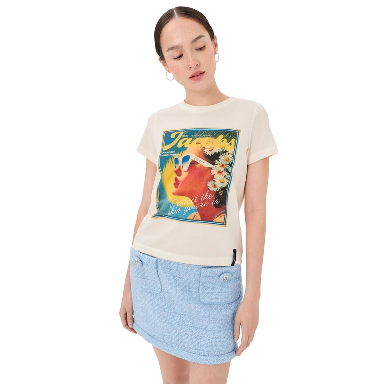 Marc Jacobs Sun Poster Femme Tee White Multi S