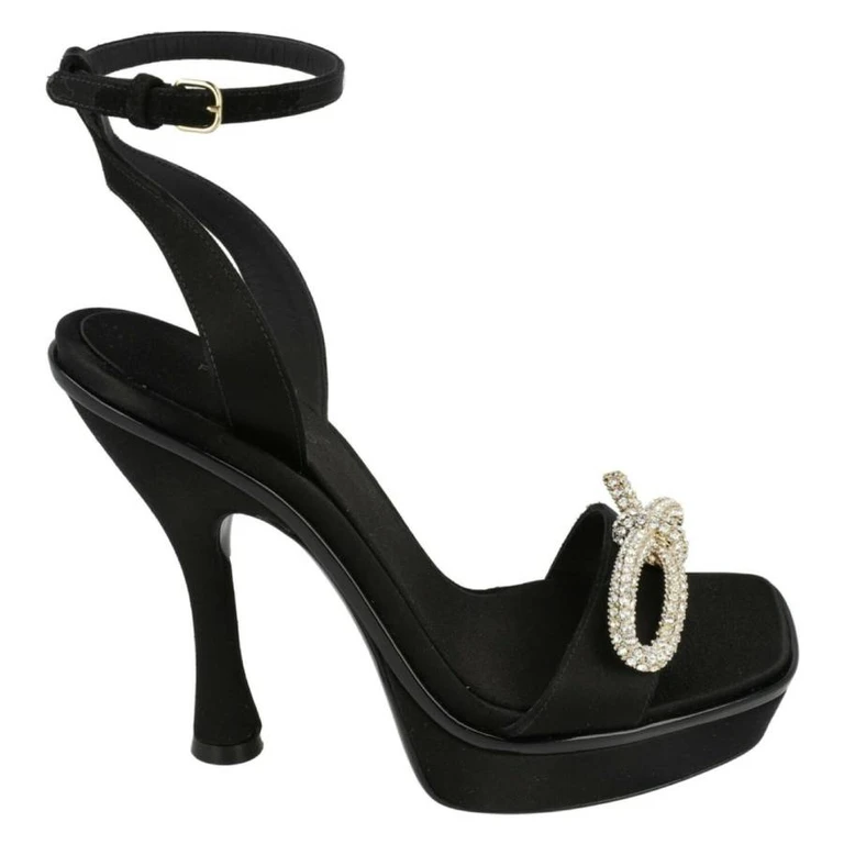 Ferragamo Allison Asymmetric Bow Platform Sandals