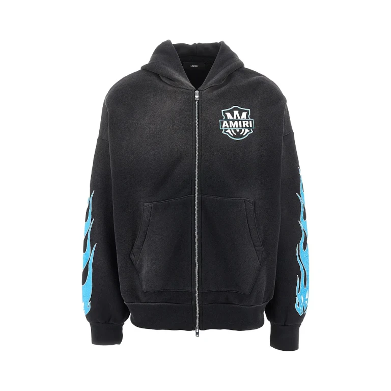AMIRI MA Flames 全拉链连帽衫