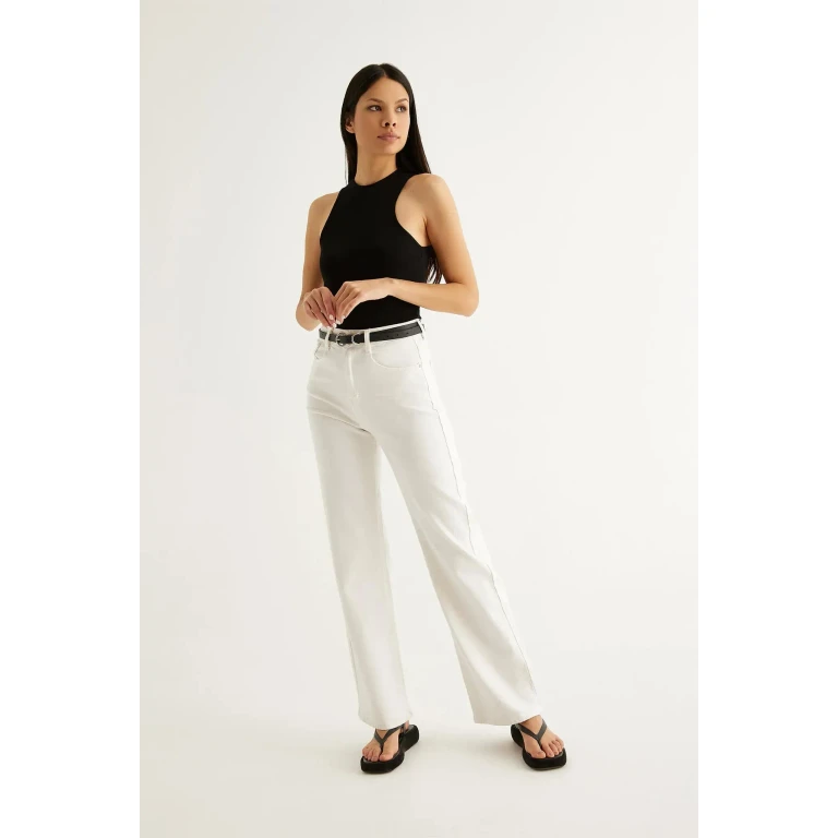 Straight white jeans India