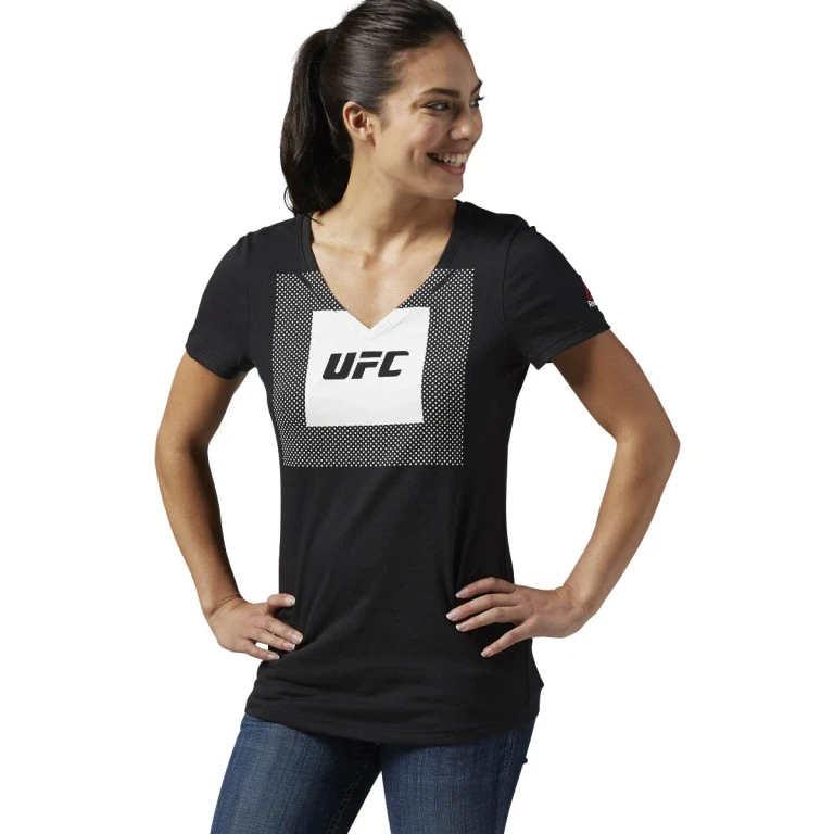 Women's UFC Tri-Blend V Neck Tee T-Shirts