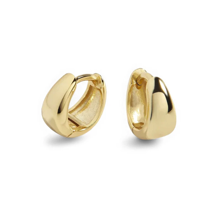Teardrop Huggie Hoop Earrings