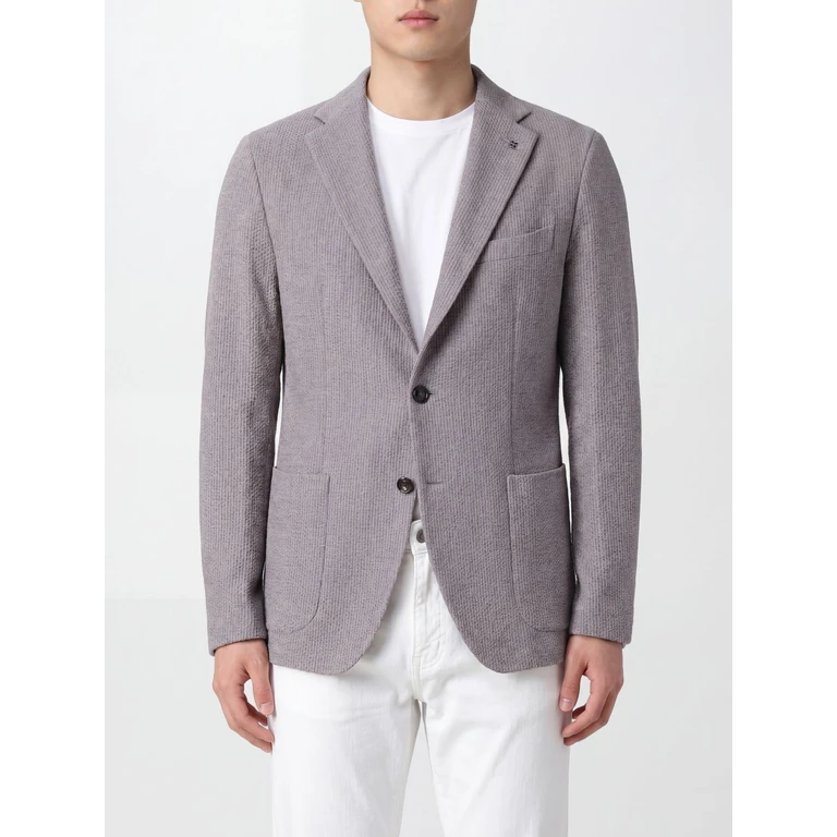 Blazer droit Tagliatore marron