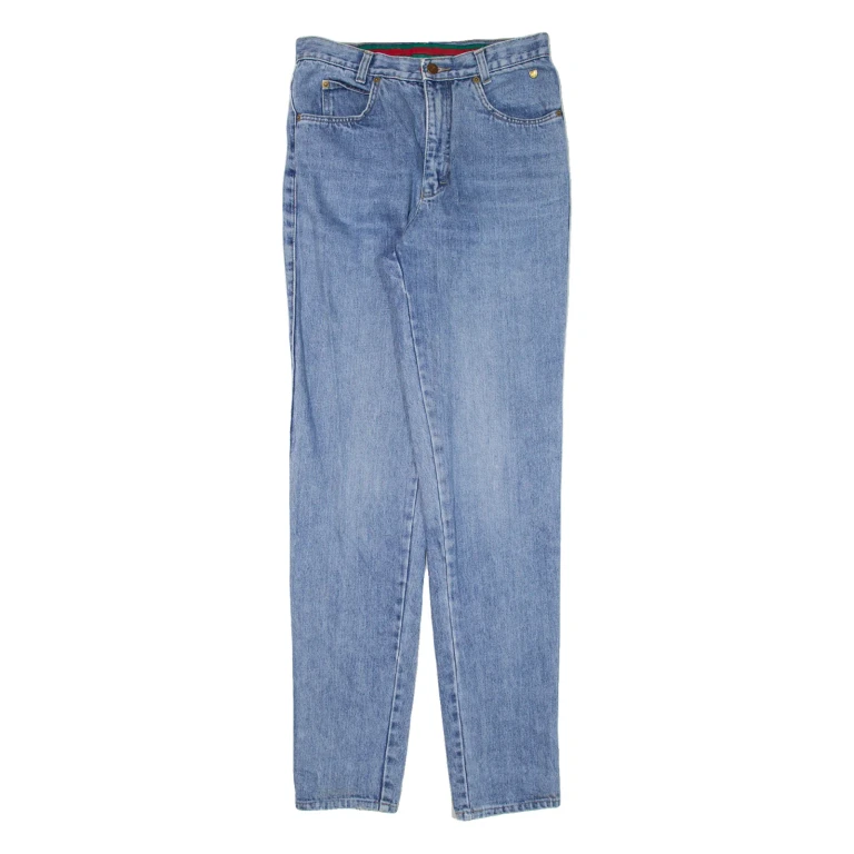 TEDDY'S Womens Jeans Blue Slim Tapered W28 L32