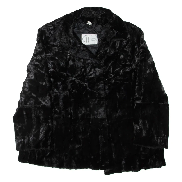 COUTURE HELENE Womens Jacket Black Viscose UK 18