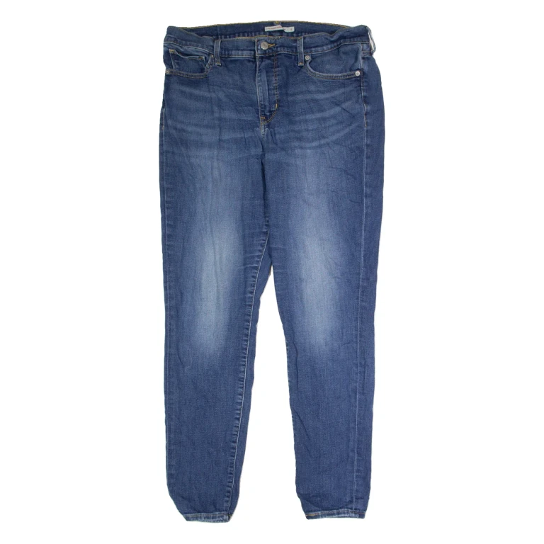 LEVI'S Womens Jeans Blue Regular Straight Stone Wash W32 L30