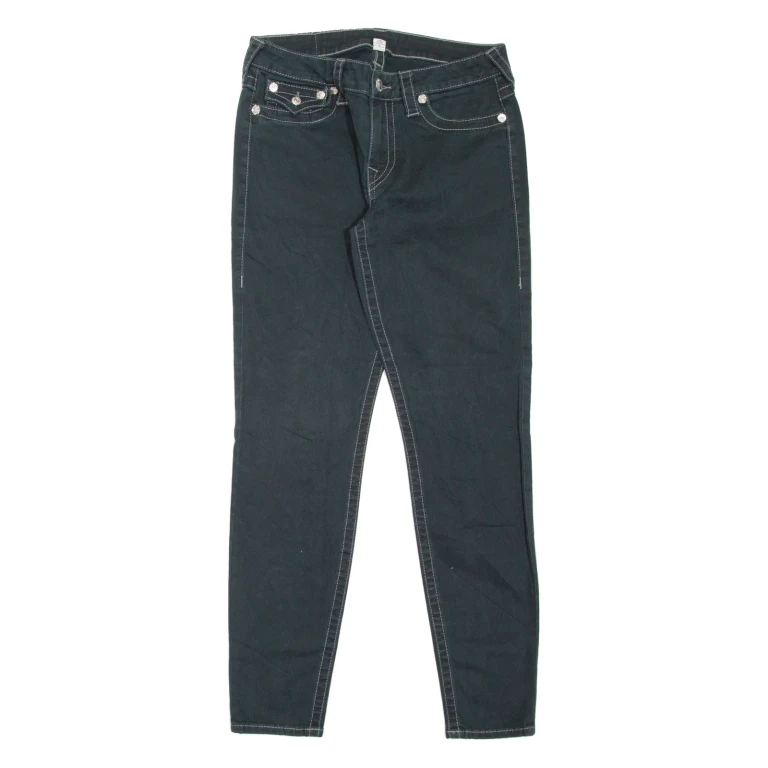 TRUE RELIGION Legging Womens Jeans Black Slim Skinny W30 L29