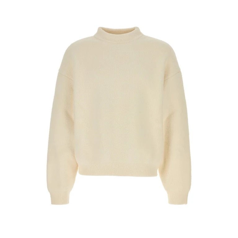 Maglione White Cotton Polyamide Maglieria - Men