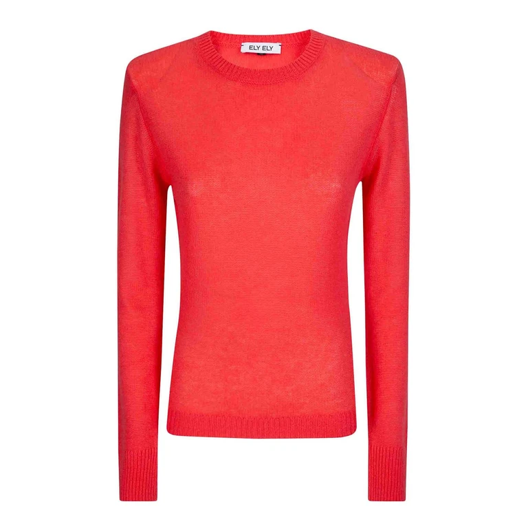 Ely Ely Pull Col Rond - Rouge Clair (261SMAGDA340)