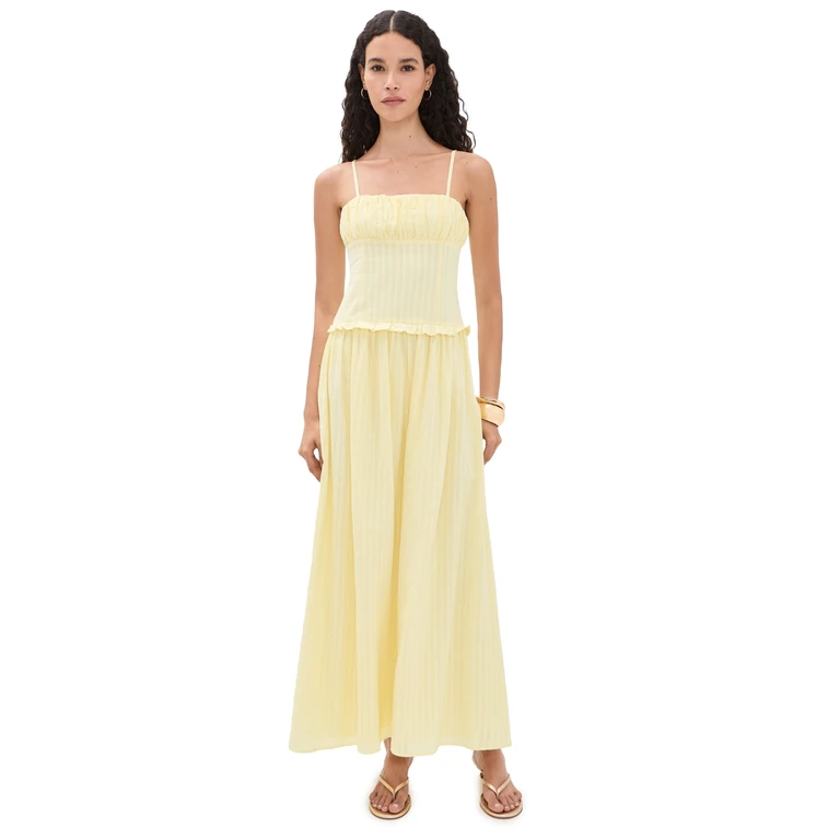 Seven Wonders Keily Maxi Dress Lemon XL