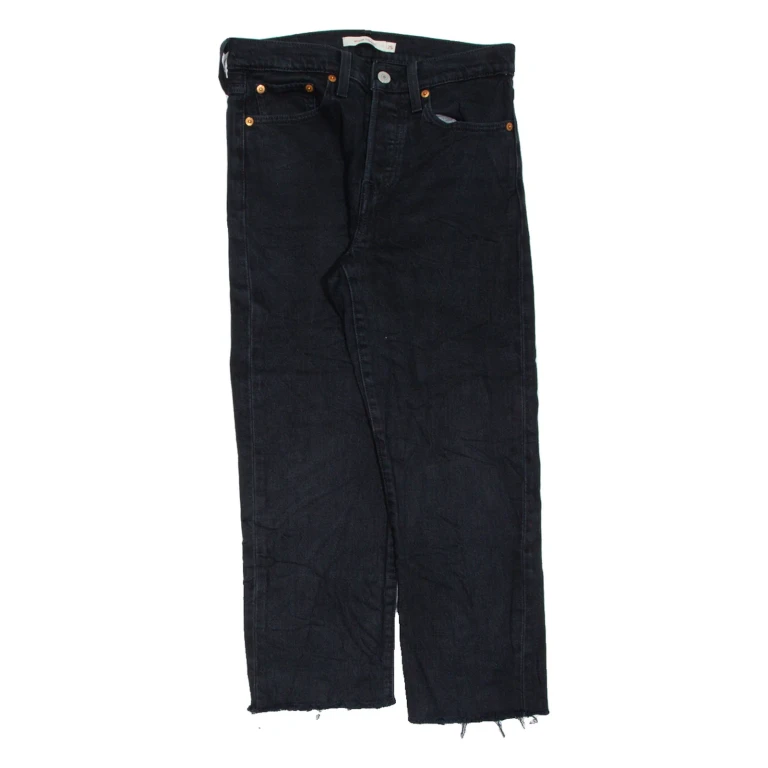 LEVI'S BIG E Womens Jeans Black Regular Straight W25 L22
