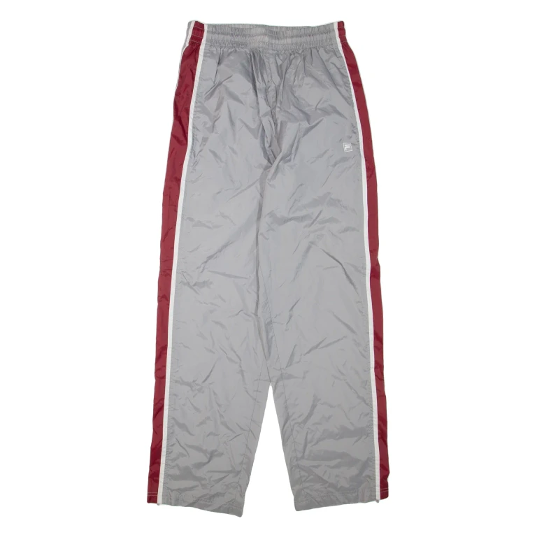 FILA Mens Track Pants Grey Straight M W28 L32