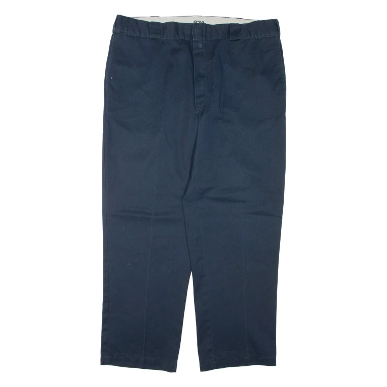 DICKIES Mens Trousers Blue Regular Tapered W40 L30