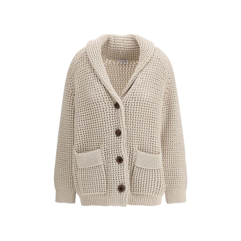 Beige Cotton Cardigan Clothing - Women