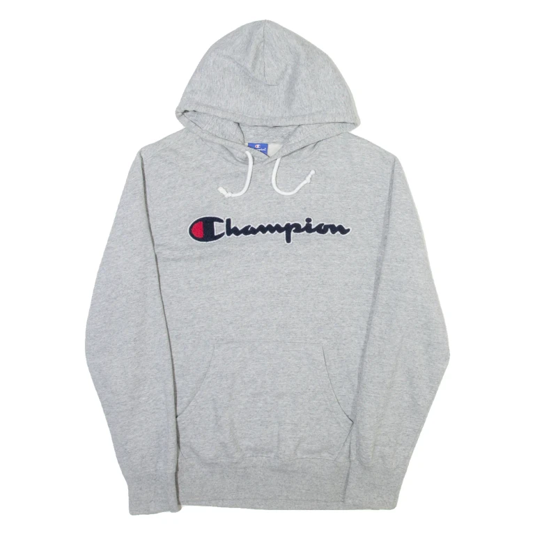 CHAMPION Mens Grey Hoodie M