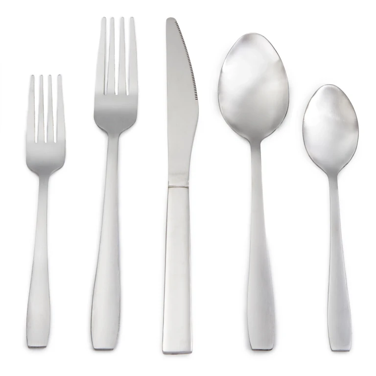 Essentials 20Pc 18/10 Stainless Steel Flatware Set, Matte