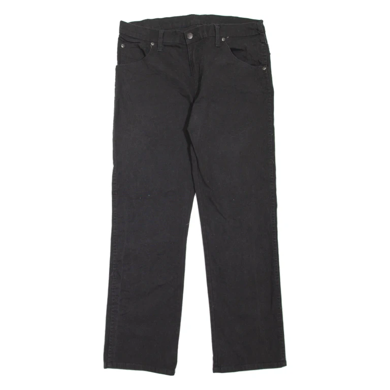 DICKIES Workwear Mens Jeans Black Regular Straight W34 L30
