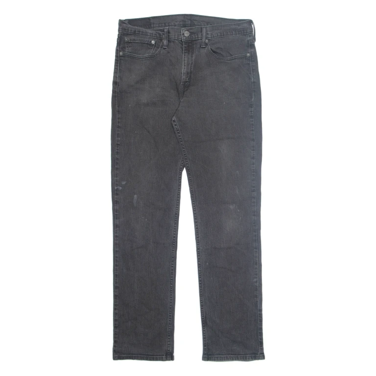 LEVI'S Mens Jeans Grey Regular Straight W34 L34