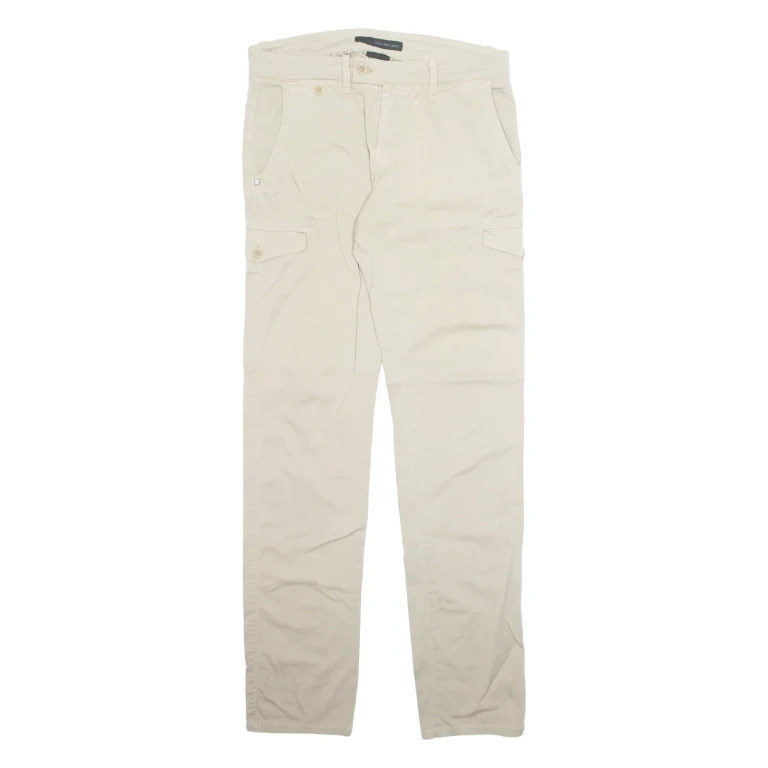 CALVIN KLEIN JEANS Chino Cargo Mens Trousers Beige Regular Skinny W30 L33