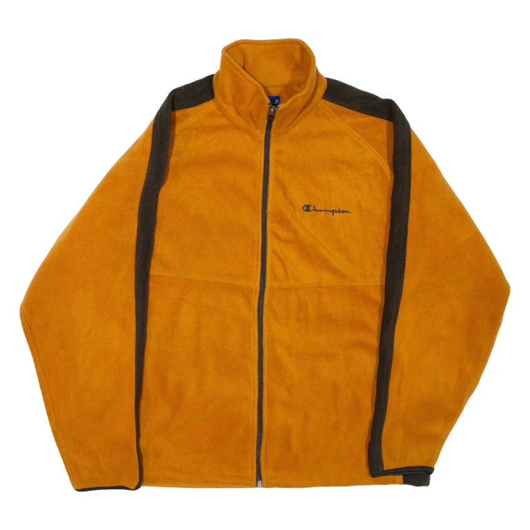 CHAMPION Mens Fleece Jacket Orange L