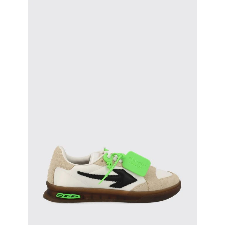 Off-White End of Play Low-Top Sneakers in Leather and Nylon with Iconic Tag (W28NS6F0026865)