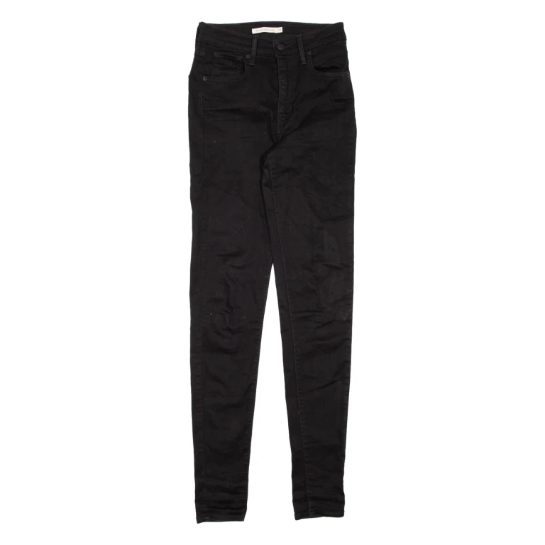 LEVI'S Mile High Womens Jeans Black Slim Skinny W25 L32