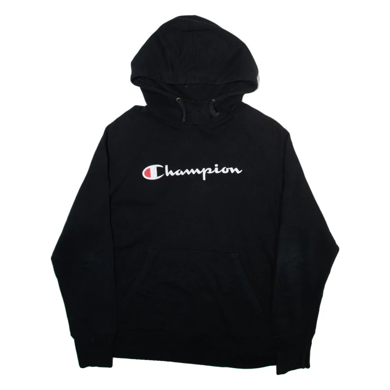 CHAMPION Womens Black Hoodie XL