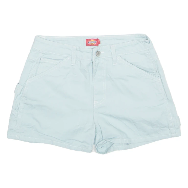 DICKIES Carpenter Denim Womens Workwear Shorts Blue XS W27