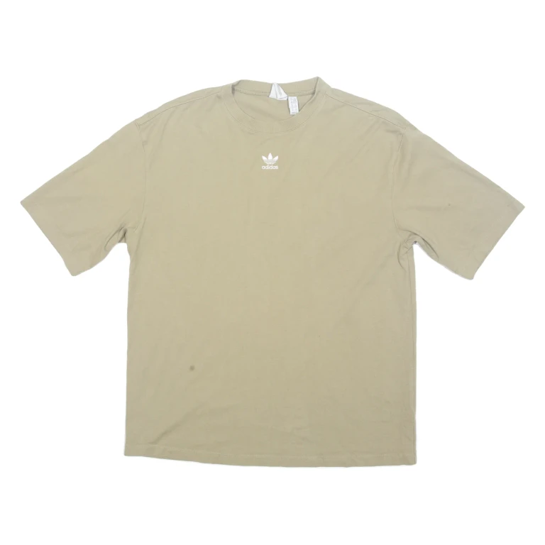 ADIDAS Oversized Womens T-Shirt Green UK 6