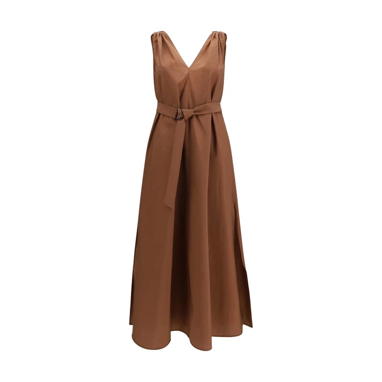 Brunello Cucinelli Brown Polyamide Casual Dress - Women