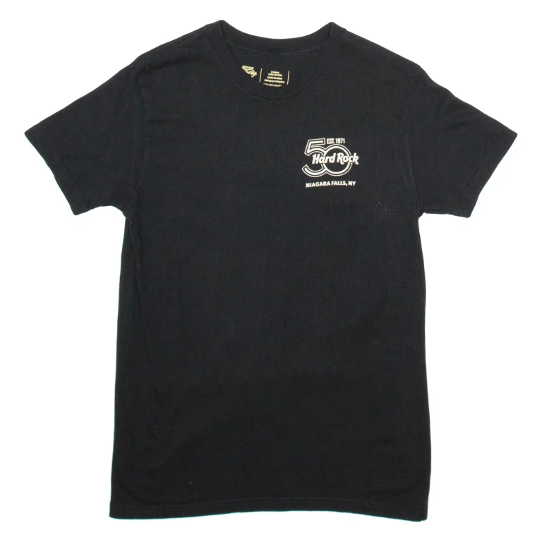 HARD ROCK CAFE Niagara Falls Mens T-Shirt Black USA XS